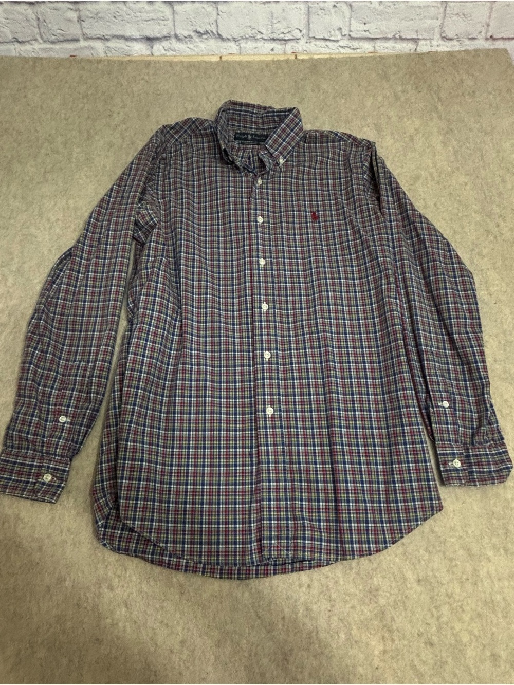Ralph Lauren Multi-Color Plaid Button-Down Shirt